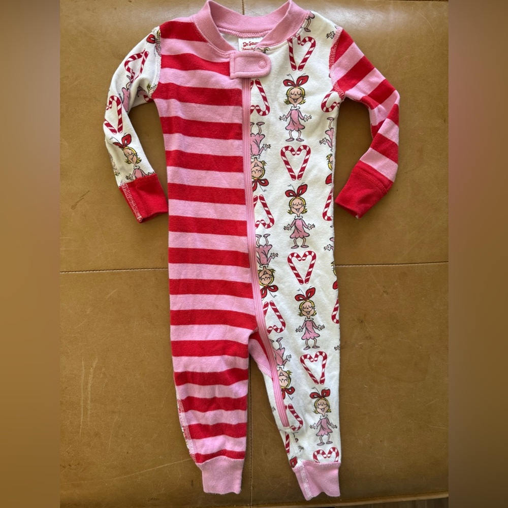Hanna Andersson the Grinch Cindy Lou Coverall 12-18M - Picture 1 of 3